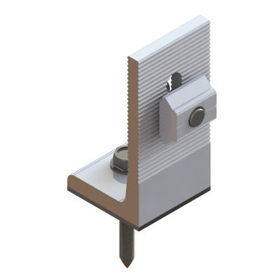  Trapezoide techo de metal l pies sistema de montaje solar