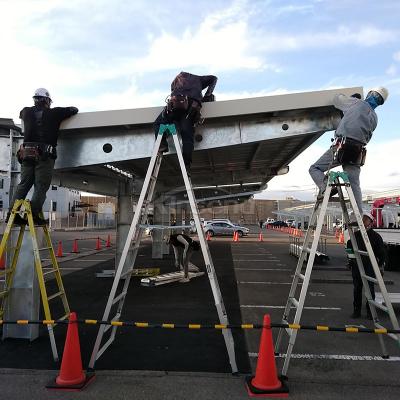 Sistema de montaje de cochera de acero