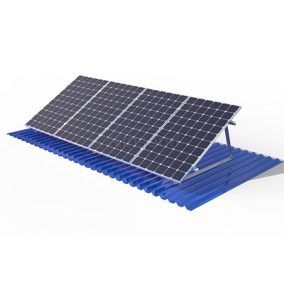 Sistema de montaje de soporte triangular de techo de metal