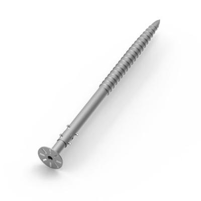 tornillo de tierra ajustable galvanizado