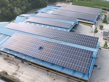 Sistema de montaje de techo de metal 128KW, Corea