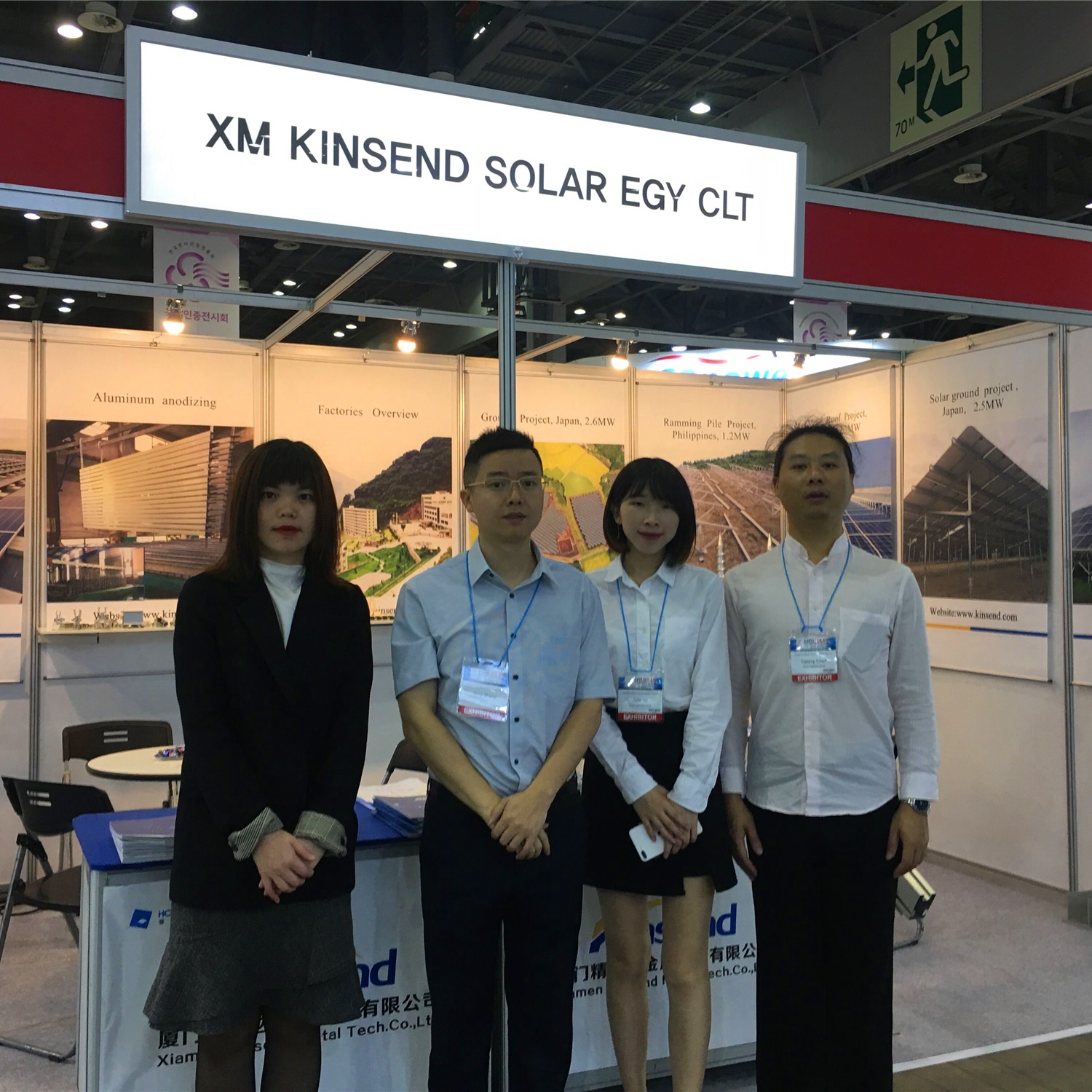  Kinsend exhibido en expo solar PV corea 2019 