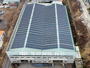 Proyecto de techo de metal solar 208kw, Corea