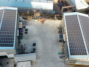 Proyecto de techo de metal solar 241.4kw, Corea
