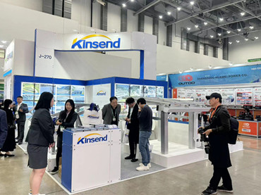 EXCO, DAEGU, EXPO DE ENERGÍA VERDE DE COREA, stand de Kinsend: EAST J-270