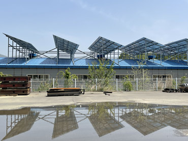 Sistema de montaje de techo de metal 386KW, Corea
