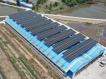 Sistema de montaje de techo de metal 168KW, Corea
