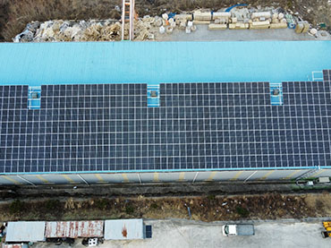 Proyecto de techo de metal solar 195.75kw, Corea