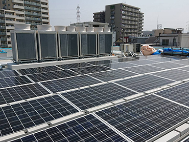 Sistema de montaje de balasto de techo plano 420KW, EAU