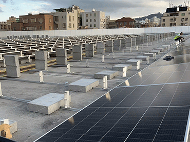 Sistema de montaje de balasto de techo plano 1.5MW, China