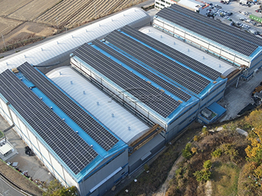 Sistema de montaje de techo de metal 390KW, Corea